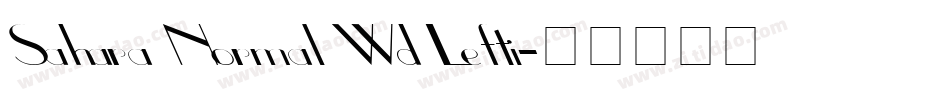 Sahara Normal Wd Lefti字体转换